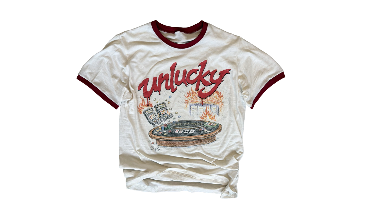 "Down in Flames" Ringer Tee